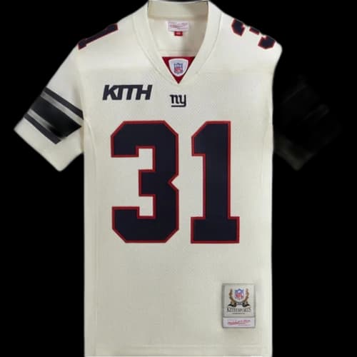 Kith For The NFL: Giants Mitchell & Ness Jason Sehorn Jersey 'Sandrift'