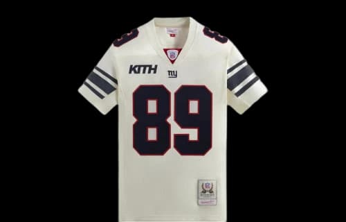Kith For The NFL: Giants Mitchell & Ness Mark Bavaro Jersey 'Sandrift'