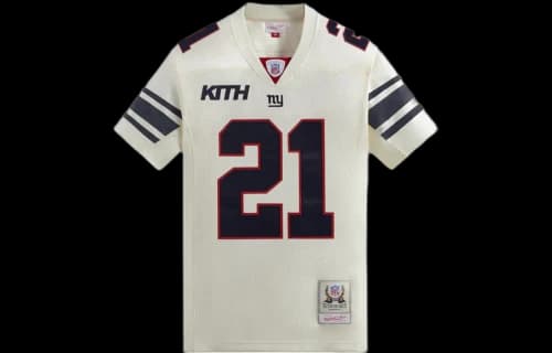 Kith For The NFL: Giants Mitchell & Ness Tiki Barber Jersey 'Sandrift'