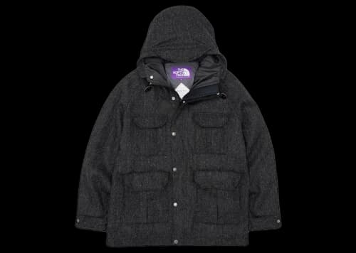 The North Face Purple Label Harris Tweed Gore-Tex Infinium Mountain Parka Charcoal