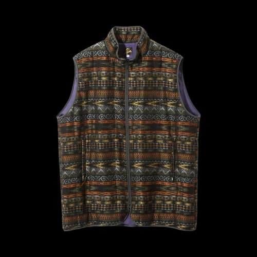 Needles Piping Quilt Vest 'Black'