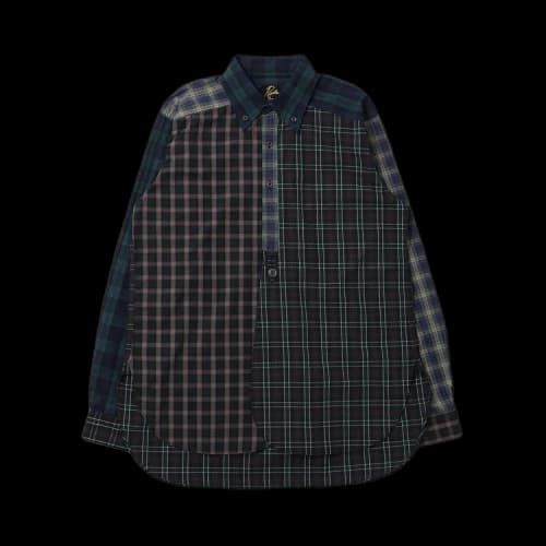 Needles B.D. EDW Plaid Cloth Shirt 'Navy'