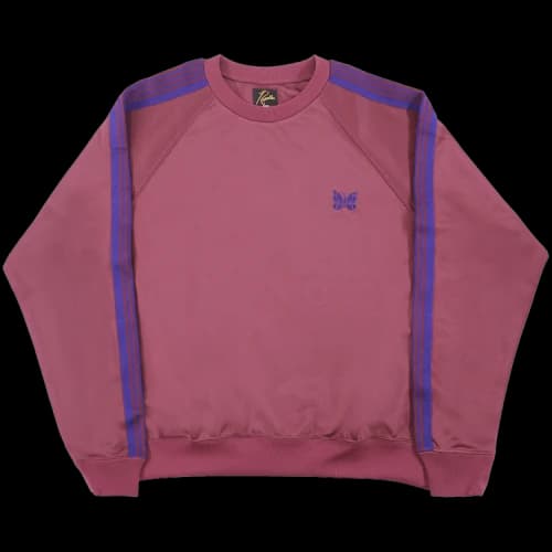 Needles Track Crewneck Shirt 'Wine'