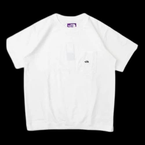 THE NORTH FACE Unisex PURPLE LABEL High Bulky Short-sleeved White