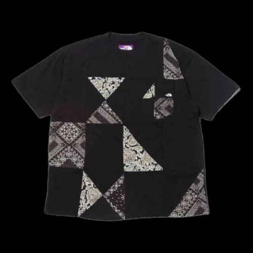 THE NORTH FACE PURPLE LABEL Patchwork Short Sleeve Unisex Black