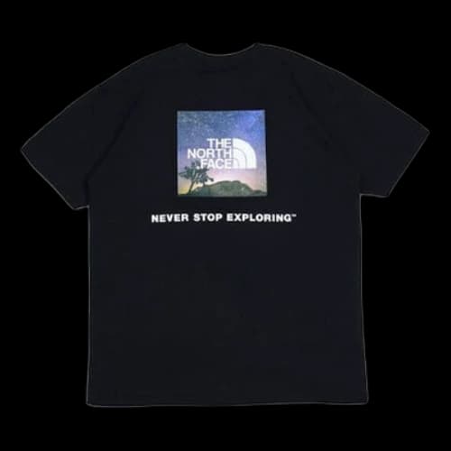 THE NORTH FACE Printing Short Sleeve Couple Style Black