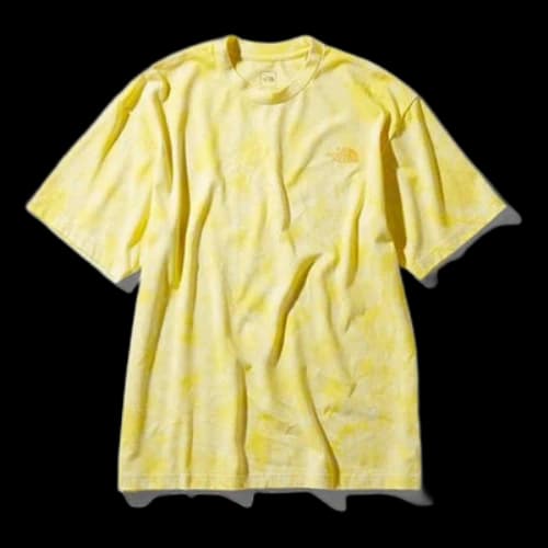 THE NORTH FACE S/S Tie Dye Round Neck Short Sleeve Yellow