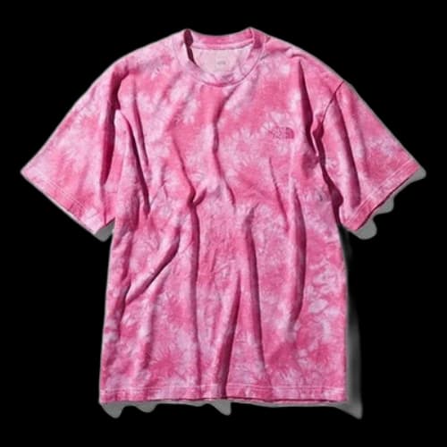 THE NORTH FACE S/S Tie Dye Round Neck Short Sleeve Pink
