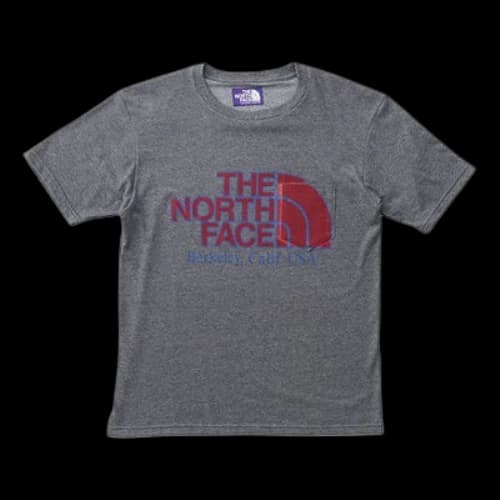 THE NORTH FACE PURPLE LABEL Logo Short Sleeve Unisex Gray