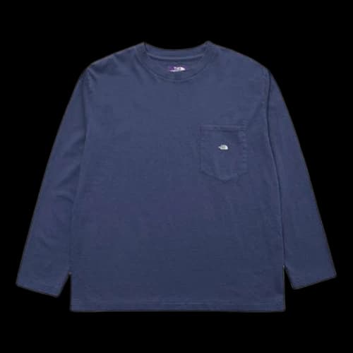 THE NORTH FACE PURPLE LABEL 7oz L/S Pocket Tee Long Sleeve Unisex Navy