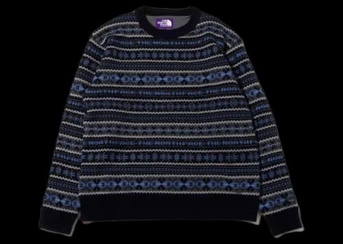 The North Face Purple Label Gore-Tex Infinium Fair Isle Sweater Black