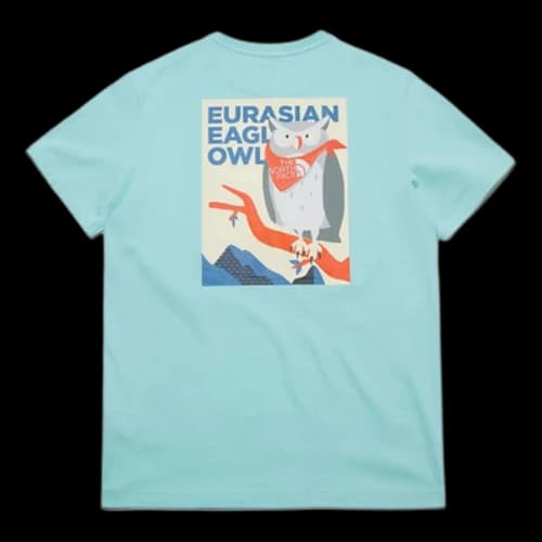 THE NORTH FACE Unisex GO-GREEN Printing Tee Blue