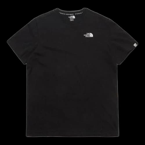 THE NORTH FACE Cartoon Panda Small Logo Short Sleeve Couple Style Black