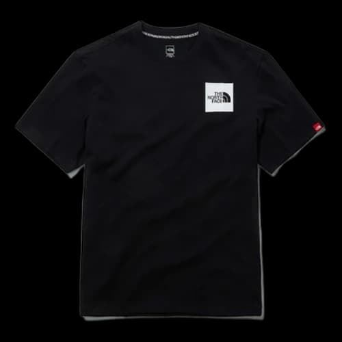 THE NORTH FACE Printing Small Logo Short Sleeve Couple Style Black