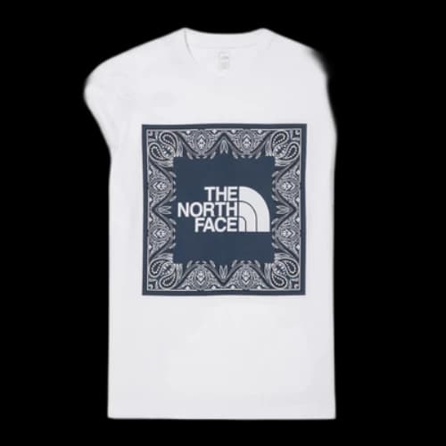 THE NORTH FACE SS22 Big Logo Bandana T-shirt 'White'