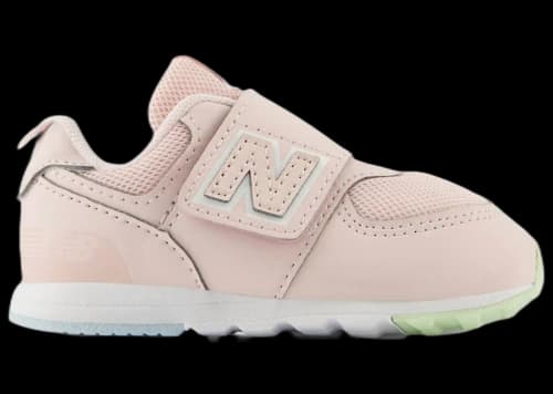 New Balance 574 Hook and Loop Shell Pink (TD)