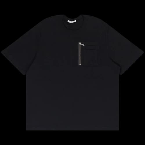 Helmut Lang Heavyweight Pocket And Zipper T-Shirt 'Black'