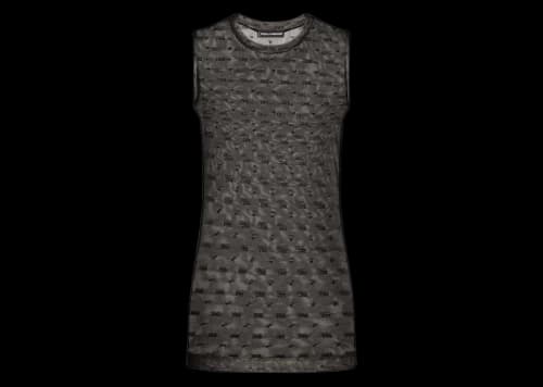 Dolce & Gabbana Semi Sheer Sleeveless Top Black
