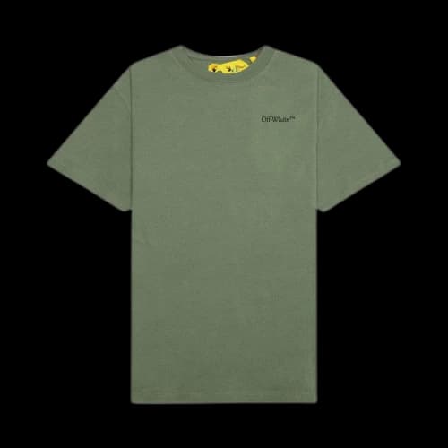 Off-White Scribble Short-Sleeve Tee 'Olive/Black'