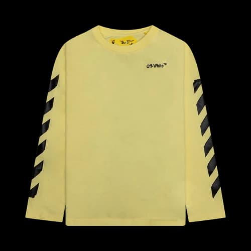Off-White Rubber Arrow Long-Sleeve Tee 'Yellow/Black'