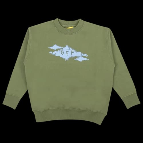 Off-White Kids Crewneck Sweatshirt 'Green'