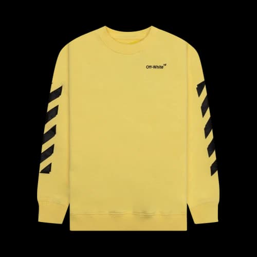 Off-White Rubber Arrow Crewneck 'Yellow/Black'