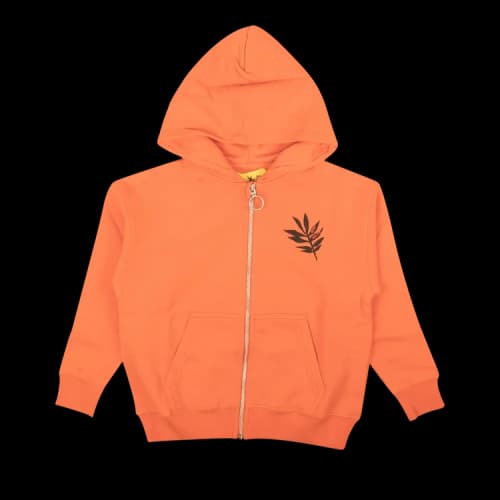 Off-White Rounded Zip Hoodie 'Orange'