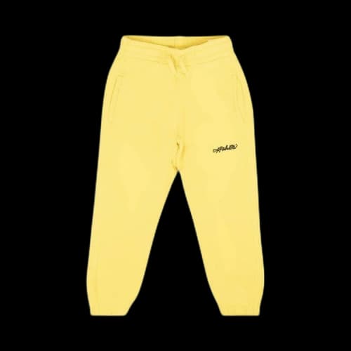 Off-White Script Logo Sweatpants 'Yellow'
