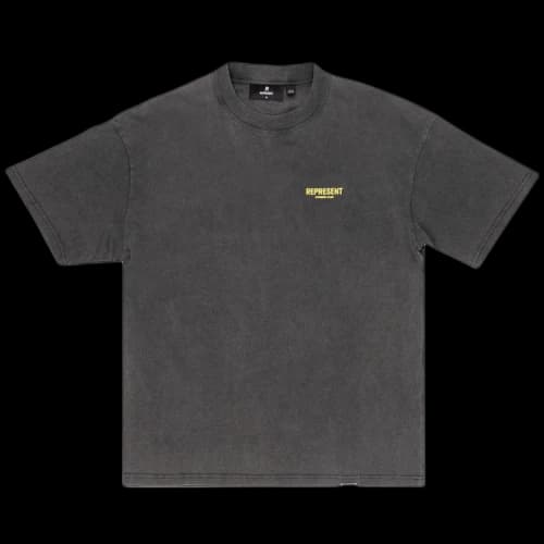 Represent Clo Represent Owners Club T-Shirt 'Vintage Grey/Yellow'