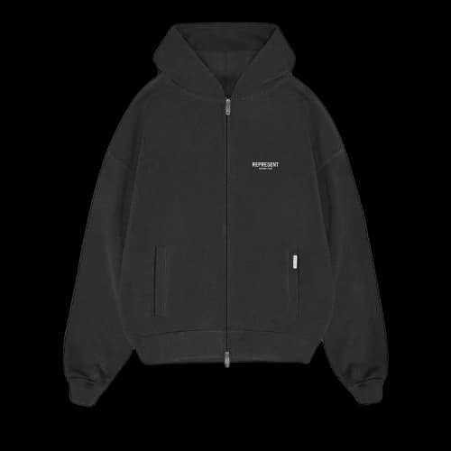 Represent Clo Owners Club Zip Hoodie 'Black'