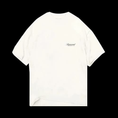 Represent Clo Owners Club Script T-Shirt 'Flat White'