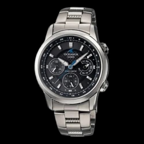 CASIO Oceanus Series Solar power Metallic Black Analog Mens