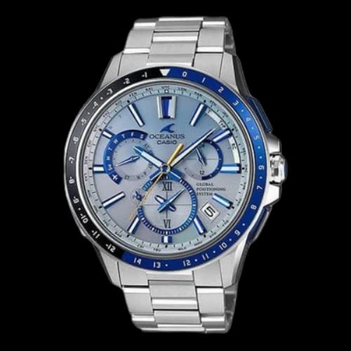 CASIO Blue DialSilver Strap Blue DialSilver Strap Mens BlueSilver Analog