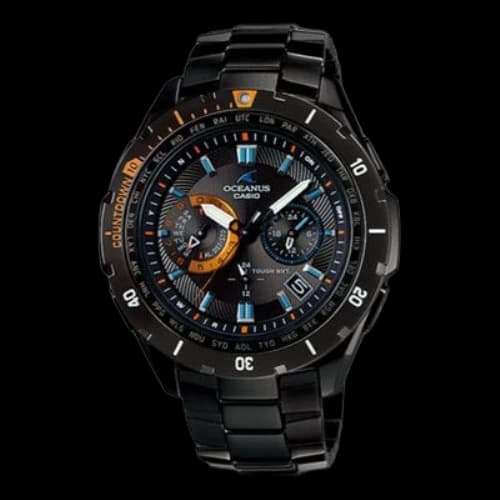 CASIO OCEANU Series Large Watch Black Analog