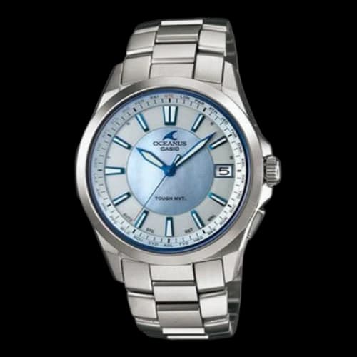 CASIO Stainless Steel Strap Blue Analog
