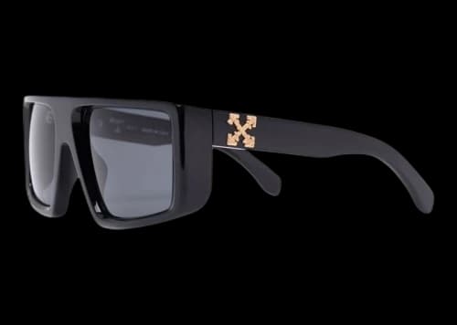 OFF-WHITE Alps Oversize Sunglasses Black/Black Tint
