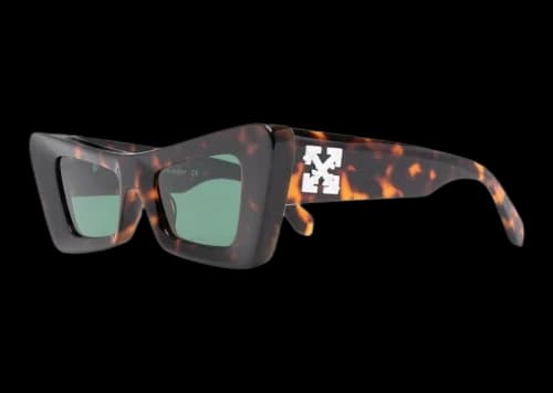 OFF-WHITE Accra Cat-Eye Sunglasses Tortoiseshell/Green