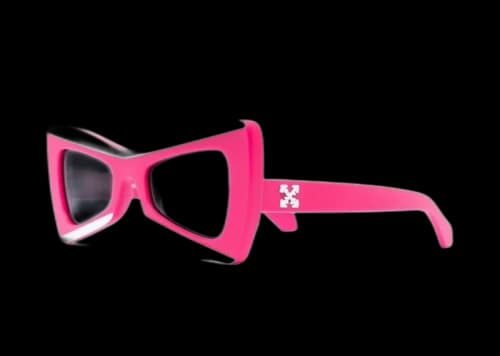OFF-WHITE Nashville Cateye Sunglasses Pink/White/Grey (OERI070S23PLA0013407)