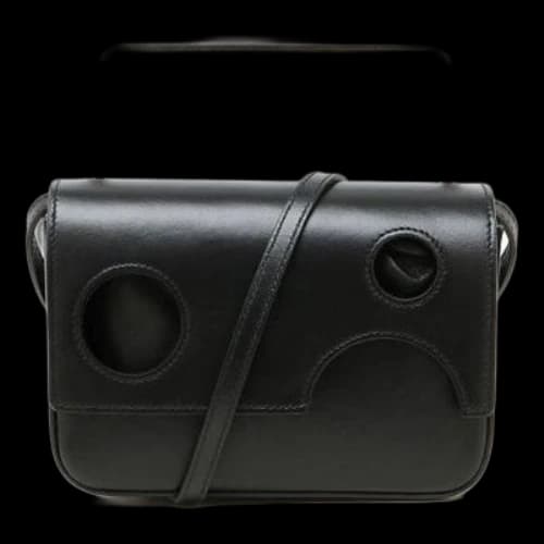 Off-White Leather 21 Flip Single-Shoulder Bag Black