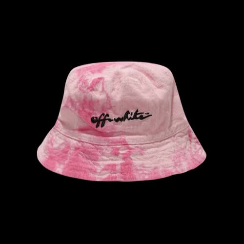Off-White Kids Velvet Tie Dye Bucket Hat 'Pink/Black'