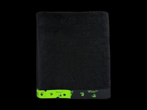 OFF-WHITE x ICA Shower Towel Black/Green