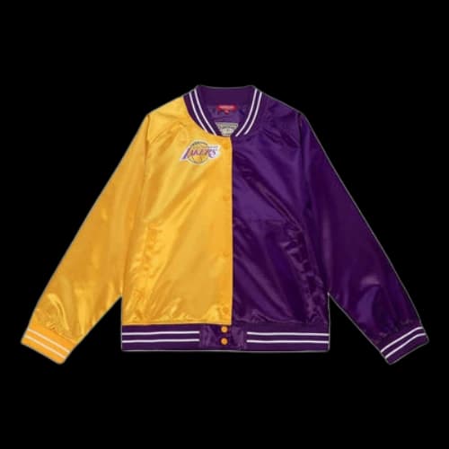 Mitchell & Ness x NBA Big Face Colorblock Jacket 'Los Angeles Lakers' (Women's)