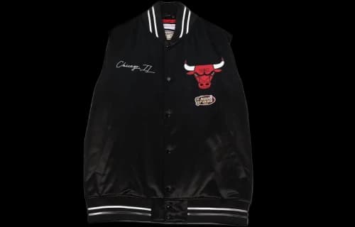 Mitchell & Ness x NBA Team Origins Varsity Satin Jacket 'Chicago Bulls'