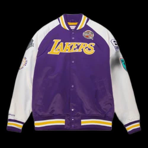 Mitchell & Ness Los Angeles Lakers HOF Satin Jacket 'Pau Gasol 16'