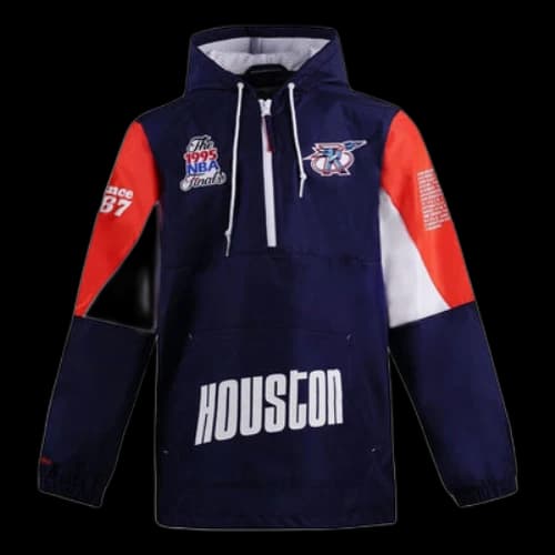 Mitchell & Ness x NBA Houston Rockets Origins Pullover Hoodie 'Black'