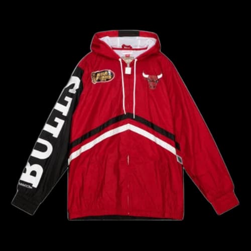 Mitchell & Ness x NBA Chicago Bulls Undeniable Full Zip Windbreaker Jacket 'Red'