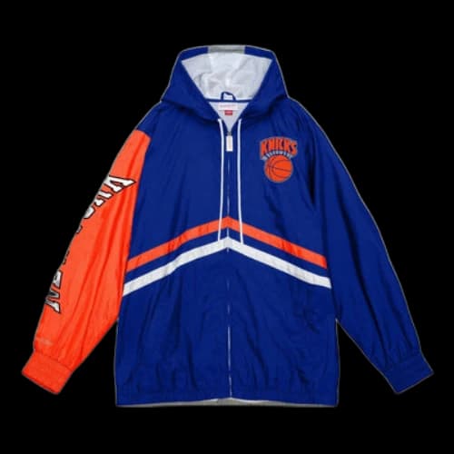 Mitchell & Ness x NBA New York Knicks Undeniable Full Zip Windbreaker Jacket 'Blue'