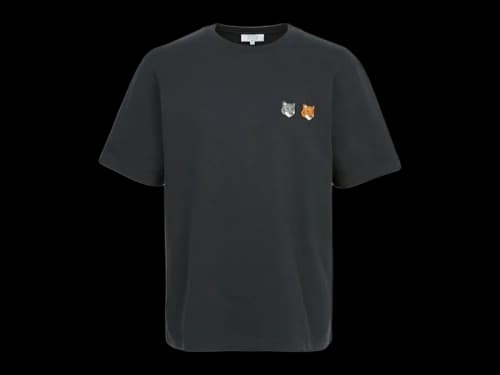 Maison Kitsune Double Bold Fox Head T-shirt Black