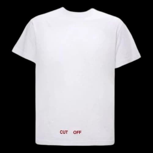 Off-White Minimalistic Back Alphabet Logo Short Sleeve Version White