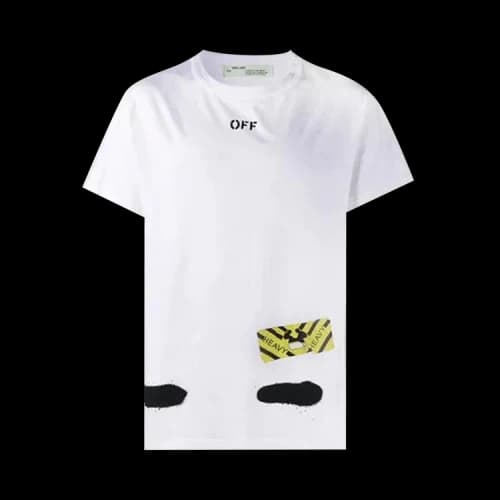 Off-White x SSENSE Spray Paint Short-Sleeve Tee 'White/Black'